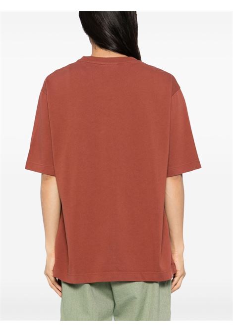 T-shirt Fox Head in marrone Maison kitsuné - uomo MAISON KITSUNÉ | LM00107KJ0119P689